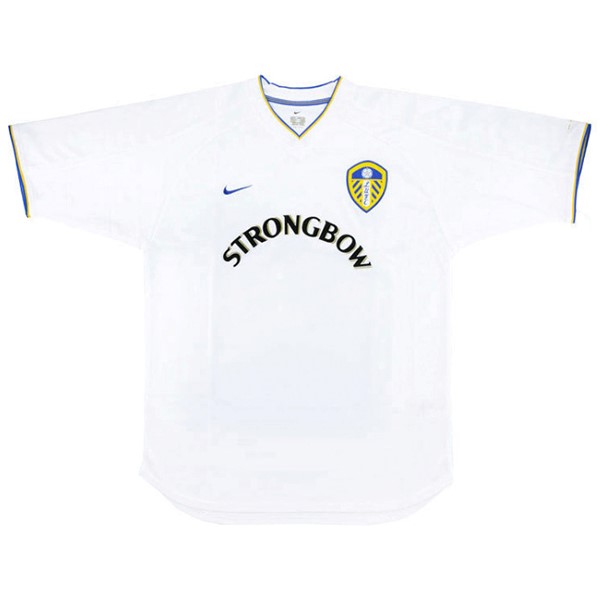 Tailandia Camiseta Leeds United 1ª Retro 2000 2002 Blanco